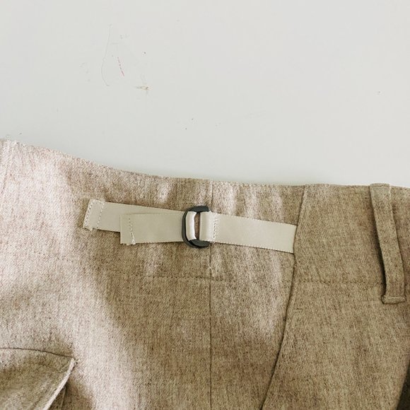 Ann Taylor Beige Neutral Wide Leg Wool Pants Sz 6 - Picture 11 of 12